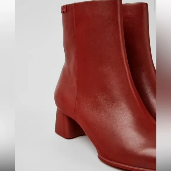Camper “Katie” Red Ankle Boots - Picture 7 of 12